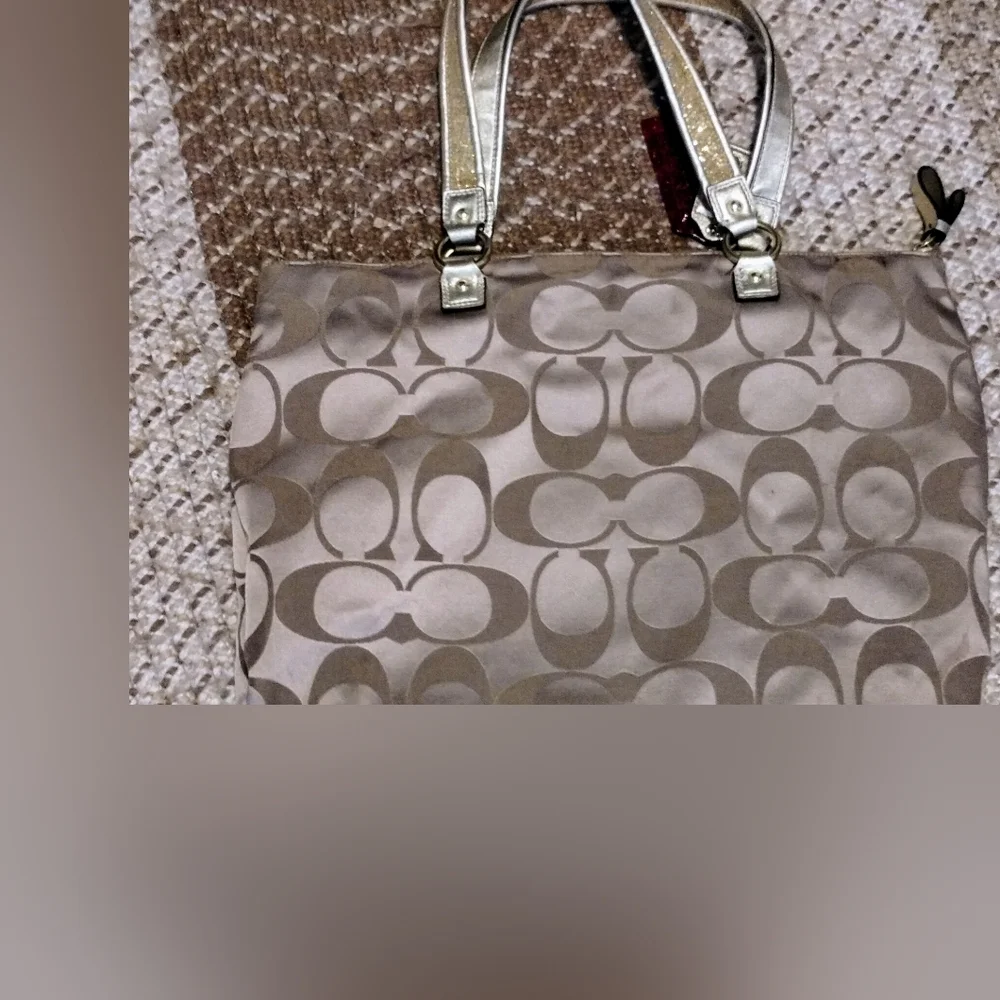 COACH Poppy Daisy Tote Bag Rare Limeted Edition VINTAGE - Picture 2 of 11